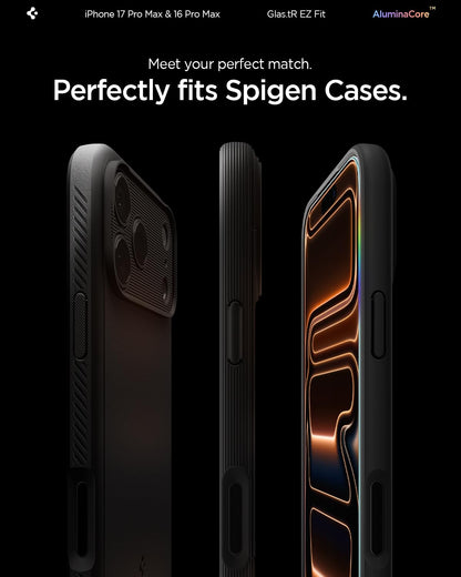 Spigen Glas.tR EZ Fit Tempered Glass Screen Protector for iPhone 17 Pro Max, iPhone 16 Pro Max - 2 Pack