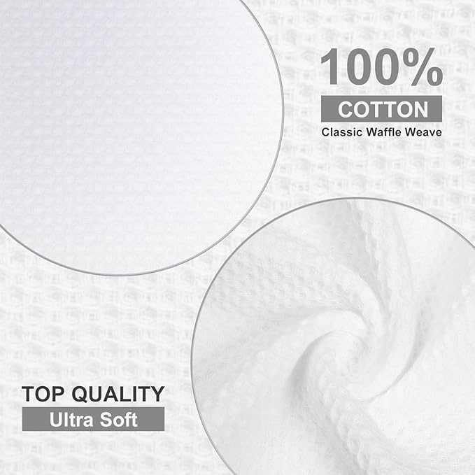 Homaxy 100% Cotton Dish Cloths, 8 Pack