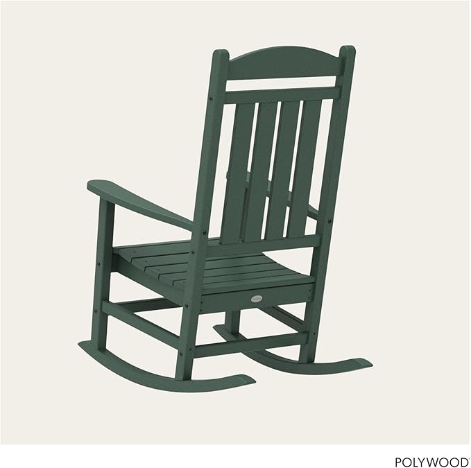 POLYWOOD Presidential Rocking Chair in Green