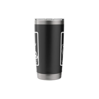 The Homebody Tarot Card Indoorsy Skeleton Introvert Stainless Steel Insulated Tumbler