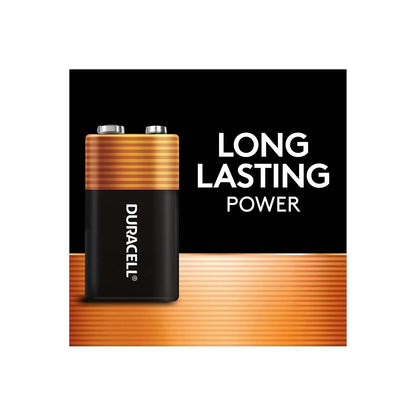 Duracell - CopperTop 9V Alkaline Batteries - long lasting, all-purpose 9 Volt battery for household and business - Pack of 12