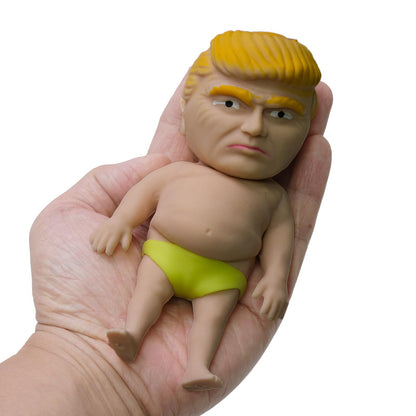 Splat Doll Squishy Toy Hilarious Squeeze Fidget Toy Rubber to Squeeze Stress Relief Sensory Play a Gag Gift Novelty Party Favors