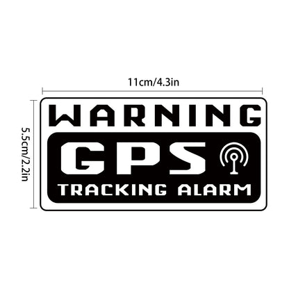JINGIHE 10 PCS GPS Tracker Sticker, Car Alarm Security Sticker, Car Decal Anti Theft 4.72 Inch x 2.36 Inch, GPS Tracking Warning Stickers, Decals for Cars Motorcycle Bike