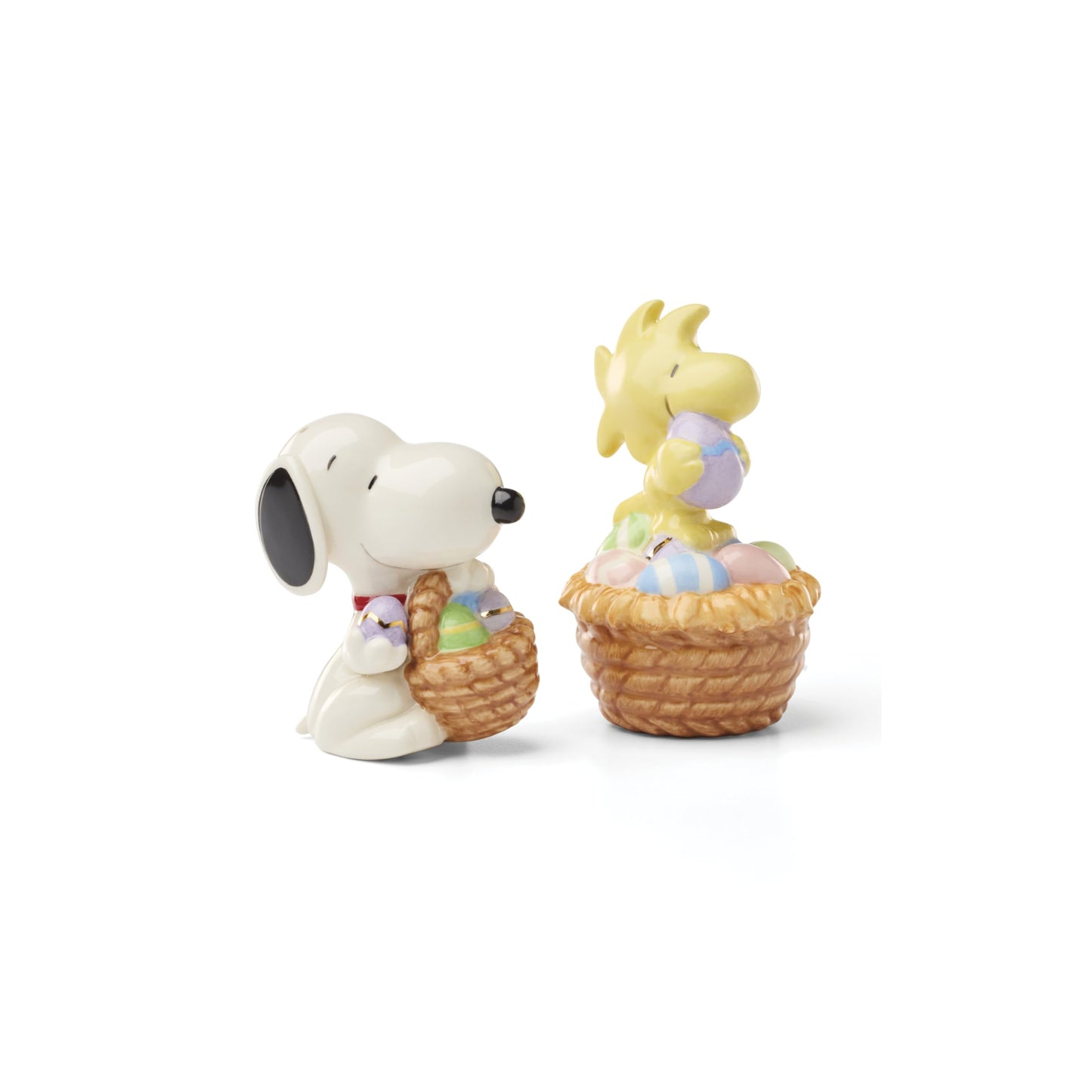 Lenox Kitchen And Dining, Snoopy Easter Salt & Pepper Set, Porcelain Material, Handwash Only, Salt And Pepper Shakers, Tabletop Decor, Home Decor, Kitchen Essentials, Snoopy Design(Assorted, 2 Pieces)