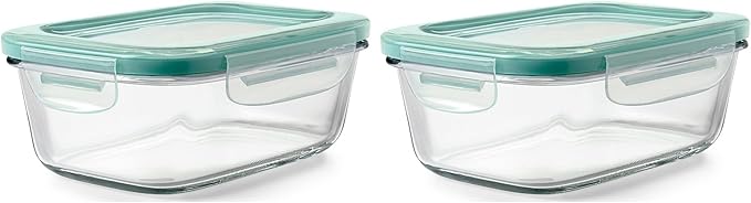 OXO Good Grips 3.5 Cup Smart Seal Glass Rectangle Food Storage Container