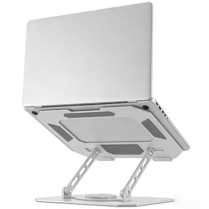 360° Rotating Laptop Stand for Desk, Heavy Duty Solid Steel Ergonomic Laptop Riser, Foldable Portable Computer Holder, Stable Adjustable Stand Compatible with MacBook Air/Pro 10-16 Inch Laptops