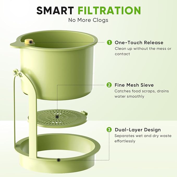 Hanging Food Waste Catcher for Sink, Sink Strainer Basket