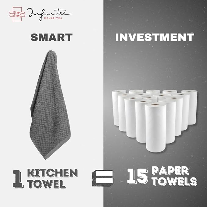 Infinitee Xclusives 100% Cotton Kitchen Towels