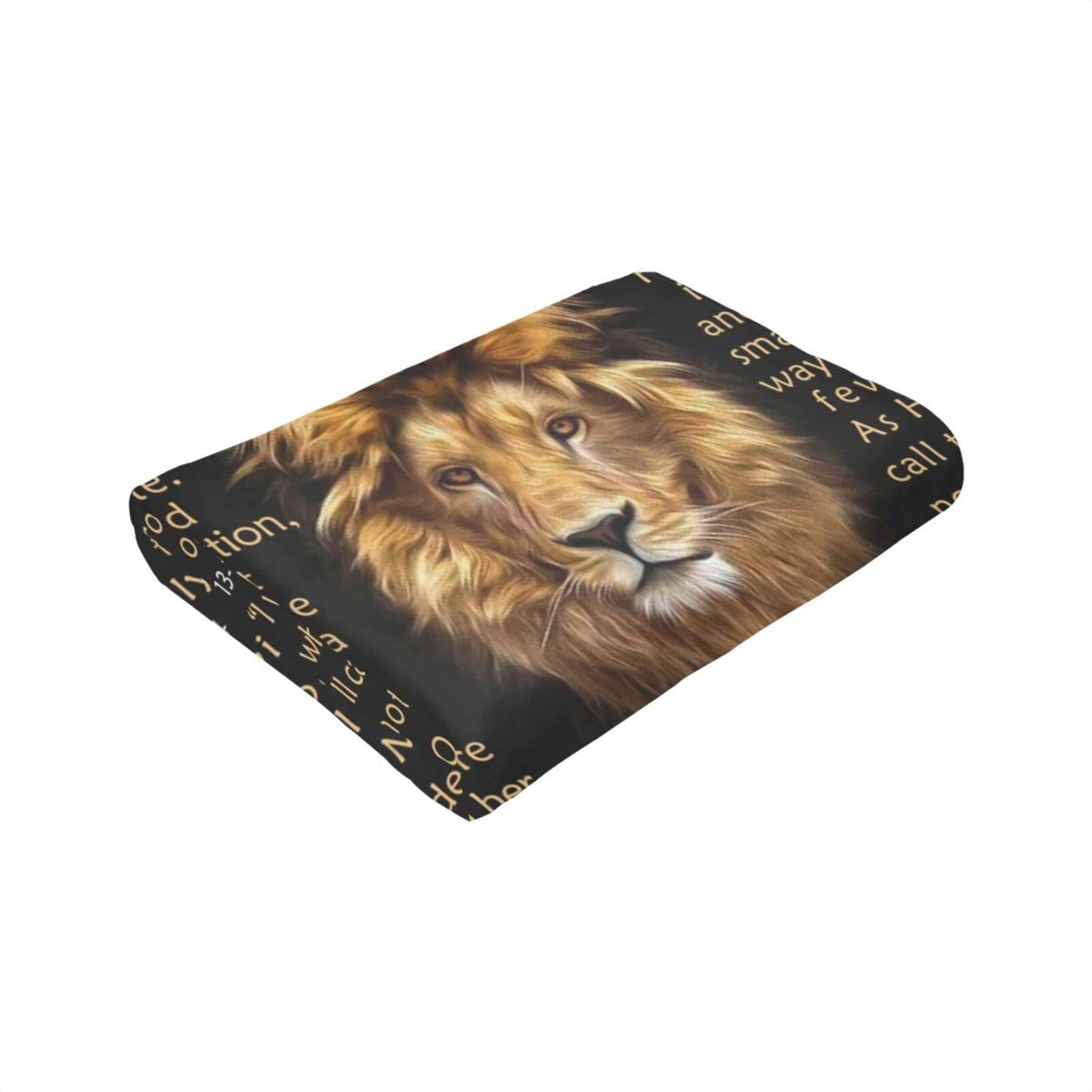 BUUGVIIL Bible Verse Blanket Christian Gifts Lion Prayer Religious Throw Blanket for Men Women Pastor Couch Sofa Bed to Keep Warm 60"x50"
