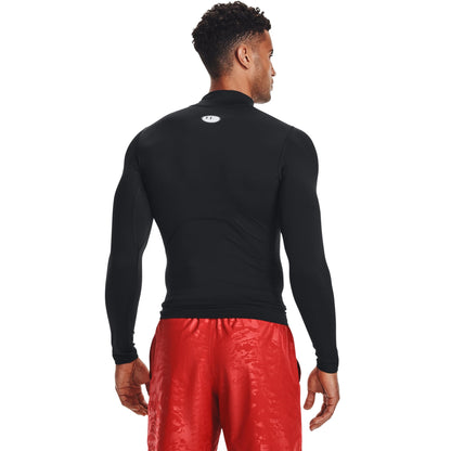 Under Armour Men's UA HG Armour Comp Mock LS Shirt Black