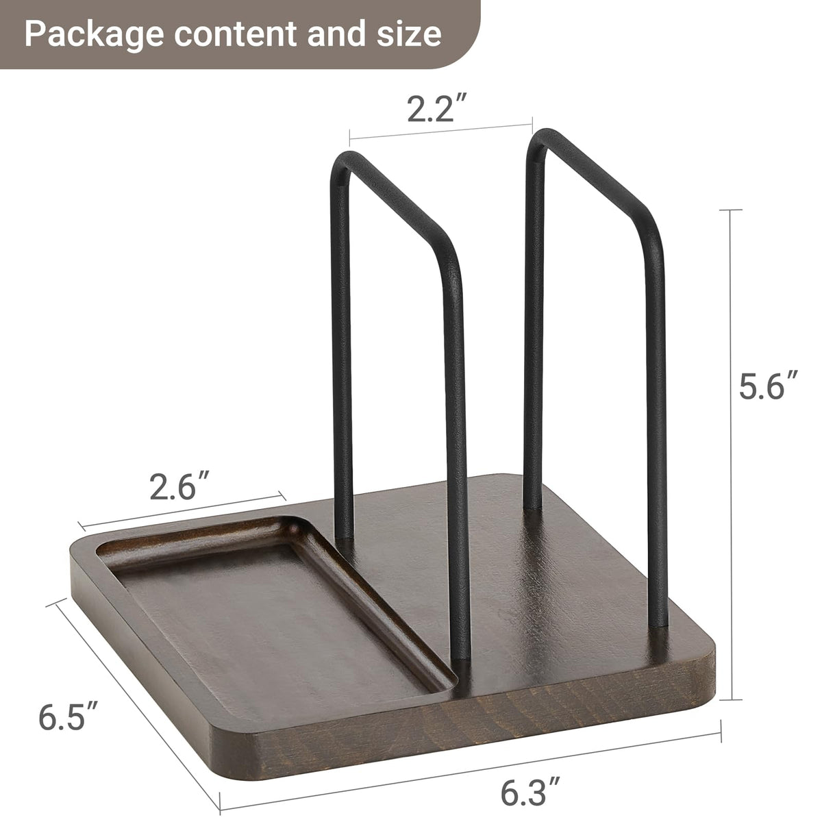 Mkono Napkin Holder for Table Farmhouse Wooden Napkin Dispenser Rustic Paper Napkin Storage for Kitchen Dining Room Coffee Bar, Brown (Salt and Pepper Shakers not Included)