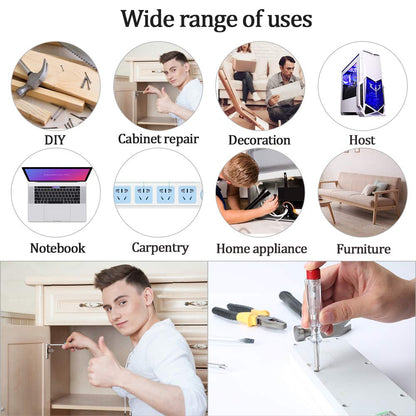E·Durable DIY Tool Kit Set 5 Pcs Hammer Household Set with Starter Basic Hand Tools, Portable Tool Box Set for Home, Office, School, and Garage
