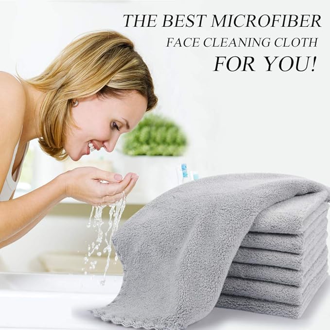 SUNLAND Microfiber Face Cloth Reusable Makeup Remover Facial Cleansing Towel