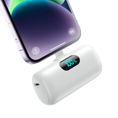 Small Portable Charger for iPhone,Upgraded 5000mAh PD Fast Charging Power Bank,Mini Battery Pack Backup Charger Compatible with iPhone 14/14 Pro Max/13/13 Pro/12 Pro/11/XS/XR/X/8/7/6 etc-Black