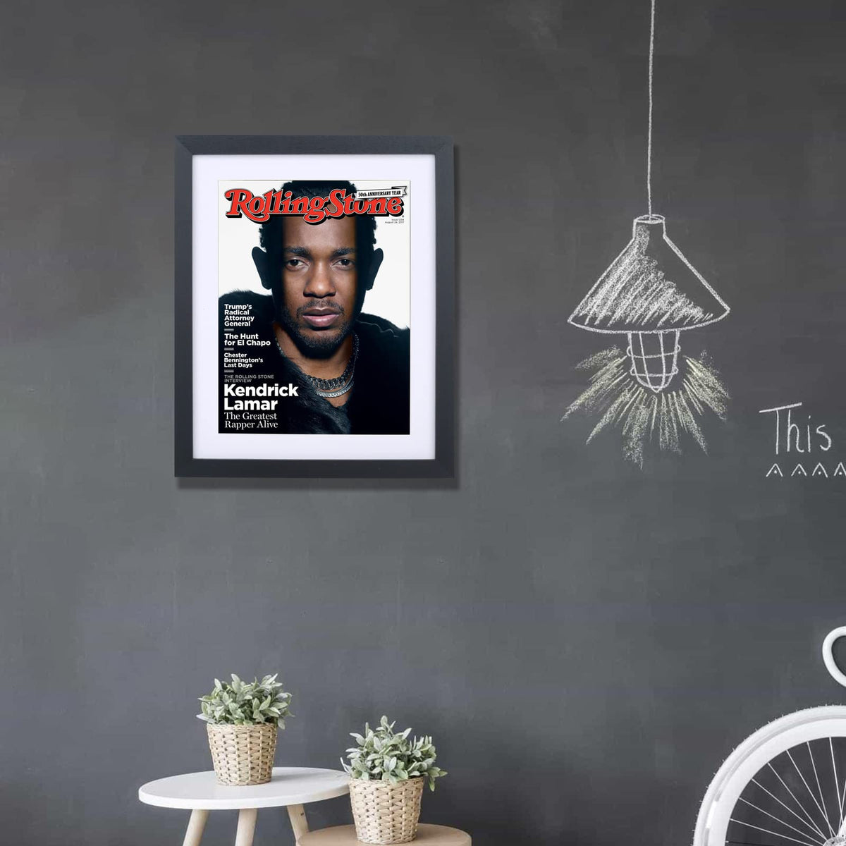 Mxtallup 10x12 Magazine Frame for the Wall,Displays Magazines Measuring 10x12 inches with White Mat (Measure Your Magazine)(Z1012W)
