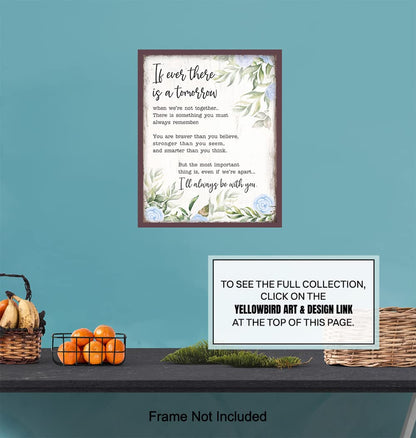 A. A. Milne Quotes Motivational Wall Art - Inspirational Positive Quotes Posters - Uplifting Encouragement Gifts for Women - Rustic Country Bohemian Encouraging Boho Wall Decor Saying 8x10