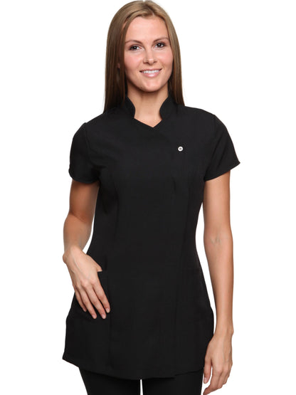 Mirabella Health & Beauty Women's Freya Beauty Tunic Uniform Black 10 UK