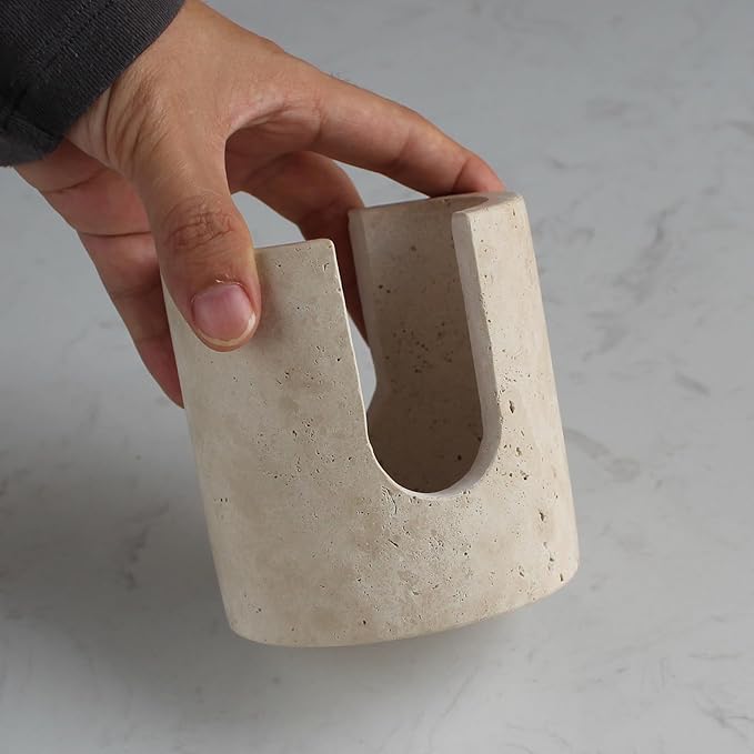 Natural Marble Travertine Sponge Holder