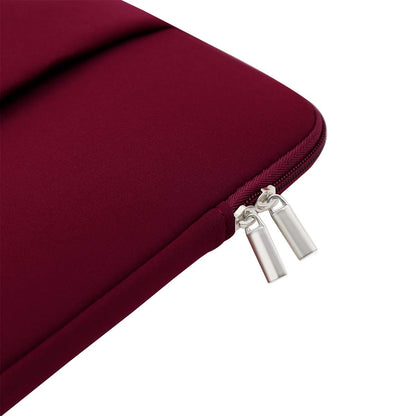 RAINYEAR 14 Inch Laptop Sleeve Compatible with 14" Notebook Computer Chromebook, 15" Macbook Pro M4 M3 M2 Protective Case with Front Pocket & Accessories Pouch(Red)