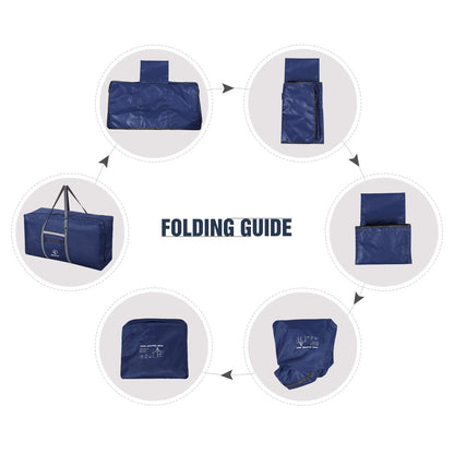REDCAMP Foldable Extra Large Duffle Bag 100L/31 Inch, Lightweight Travel Duffel Bag with Adjustable Strap for Men Women,Dark Blue, dark blue,100L