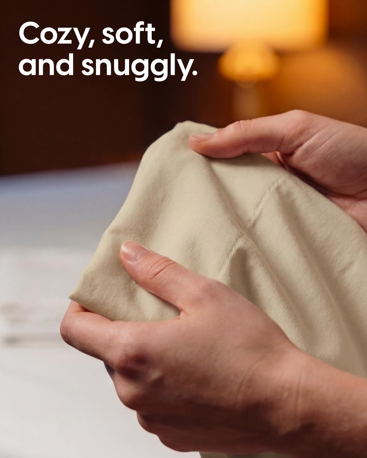 Sleepy Town Twin Size Bed Sheets - 3 Piece - Twin Sheet Set - Extra Soft, Comfy & Cooling - Easy Care - Shrinkage, Wrinkle & Fade Resistant - Brushed Microfiber - Deep Pocket Bed Sheets (Cream)