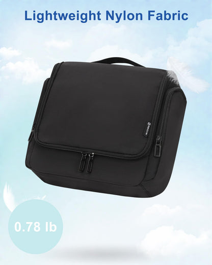 Relavel Hanging Toiletry Bag for Men and Women, Travel Toiletries Bag Water-resistant Large Makeup Cosmetic Organizer Storage, Shaving Dopp Kit Shower Bathroom Hygiene Bags, Carry-on Travel Essentials