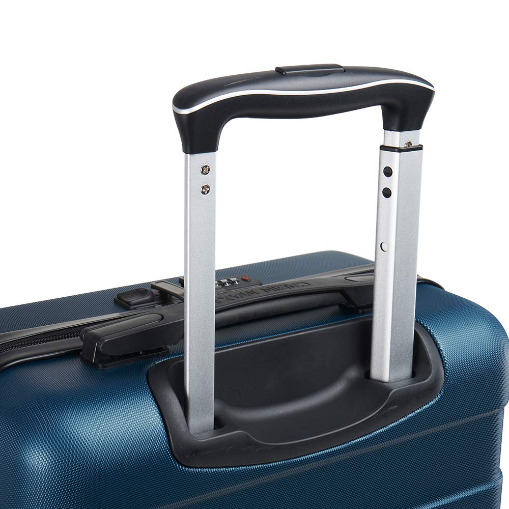 Cabin Max Anode 55x40x20 Cabin Suitcase, Built in Lock, Lightweight Carry On, 8 Wheels, Wet Pocket, Suitable for Ryanair, Easyjet, Paid Hand Luggage Carry-Ons (55 x 40 x 20 cm 40l)