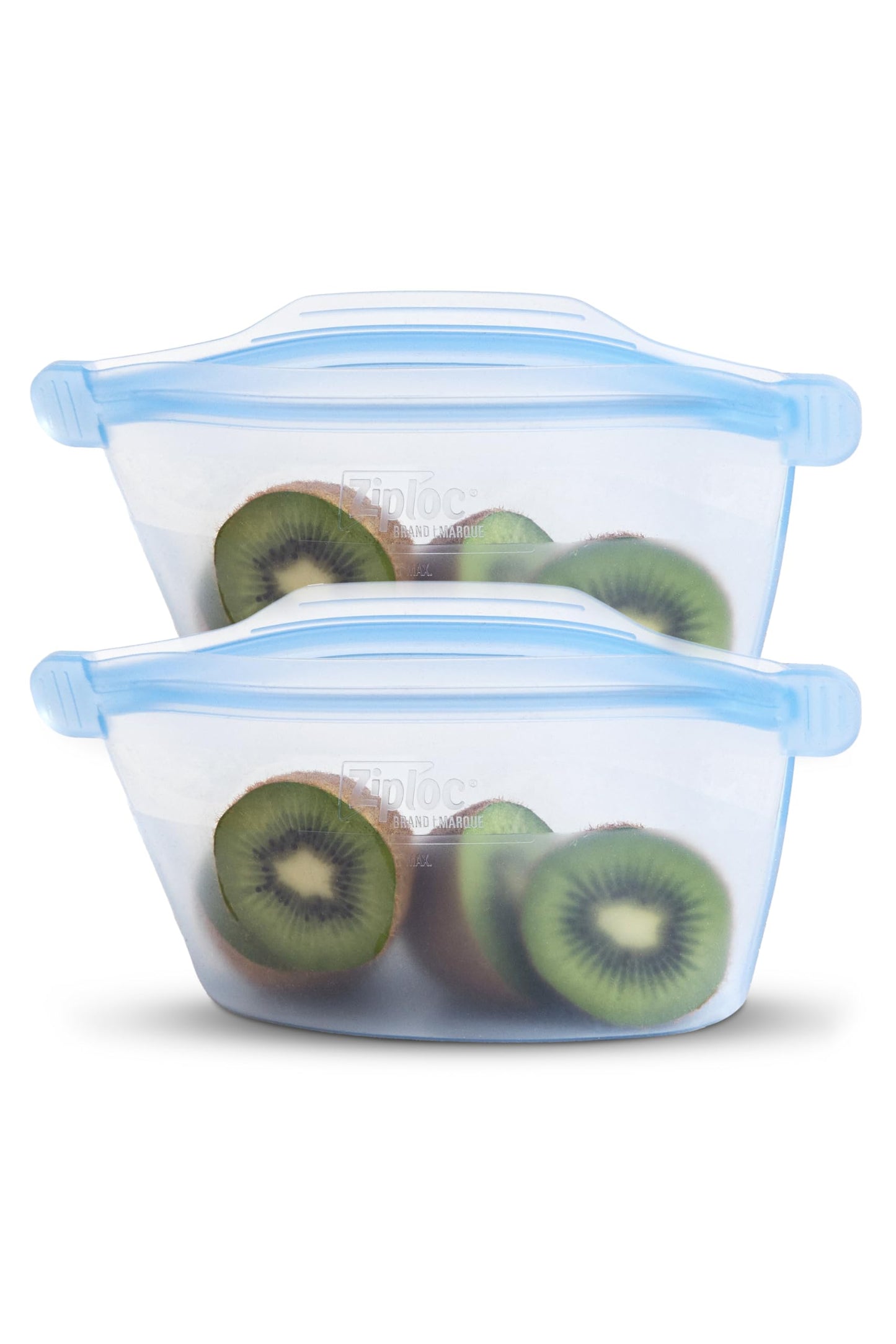 Ziploc Endurables Small Container, 2 Cups, Reusable Silicone Bags and Food Storage Meal Prep Containers for Freezer, Oven, and Microwave, Dishwasher Safe, 2 Pack