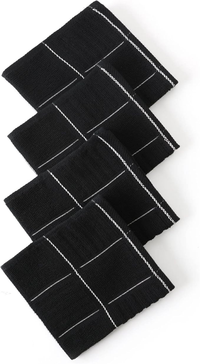Glynniss Kitchen Towels and Dishcloths Set, Absorbent Dish Towels and Dish