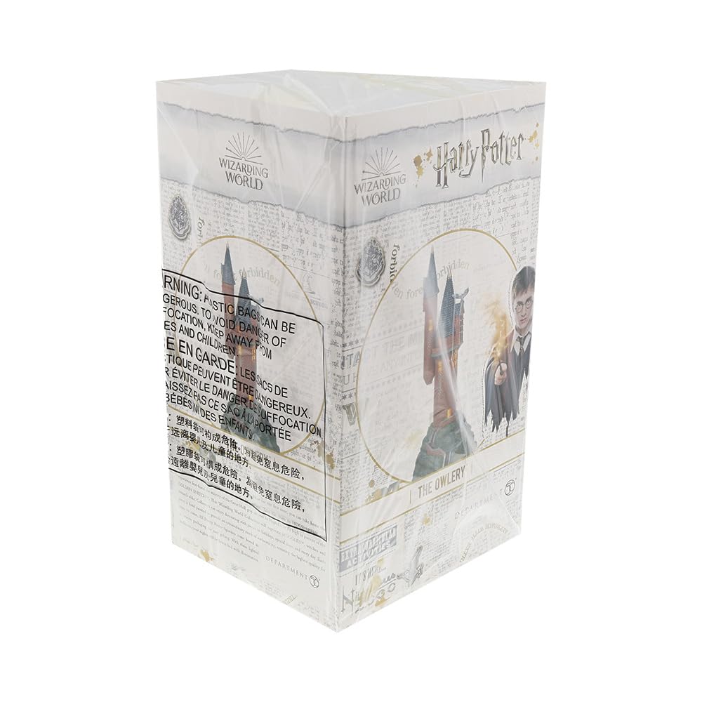 Department 56, Glass Stone Harry Potter Village the Owlery Lit Building, 10.63 Inch, Multicolor