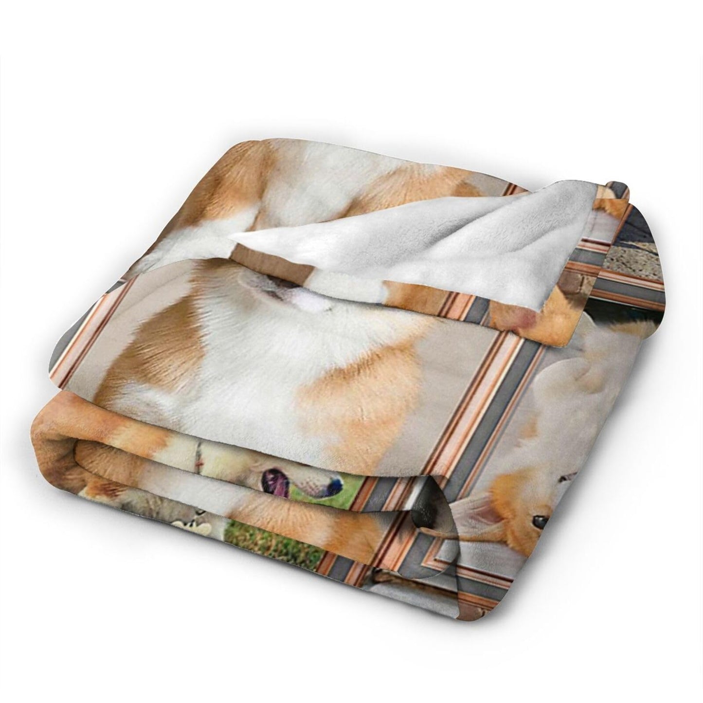 Tijuboni Corgi Throw Blanket Dog Gifts for Girls Boys Women Men Kids Adults Soft Flannel Fleece Blanket for Couch Sofa Bed Home Decor 40"x50"