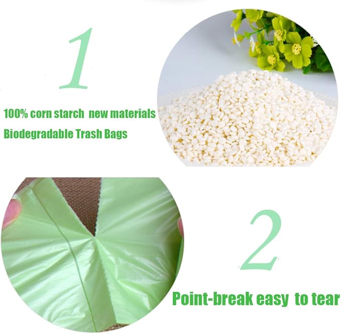 Trash Bags Biodegradable, Strong Rubbish Bags, Trash bags Recycling &