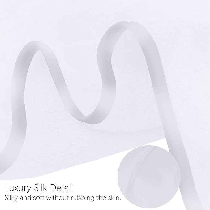 TENSTARS Luxury Silk Hemming Towel Set