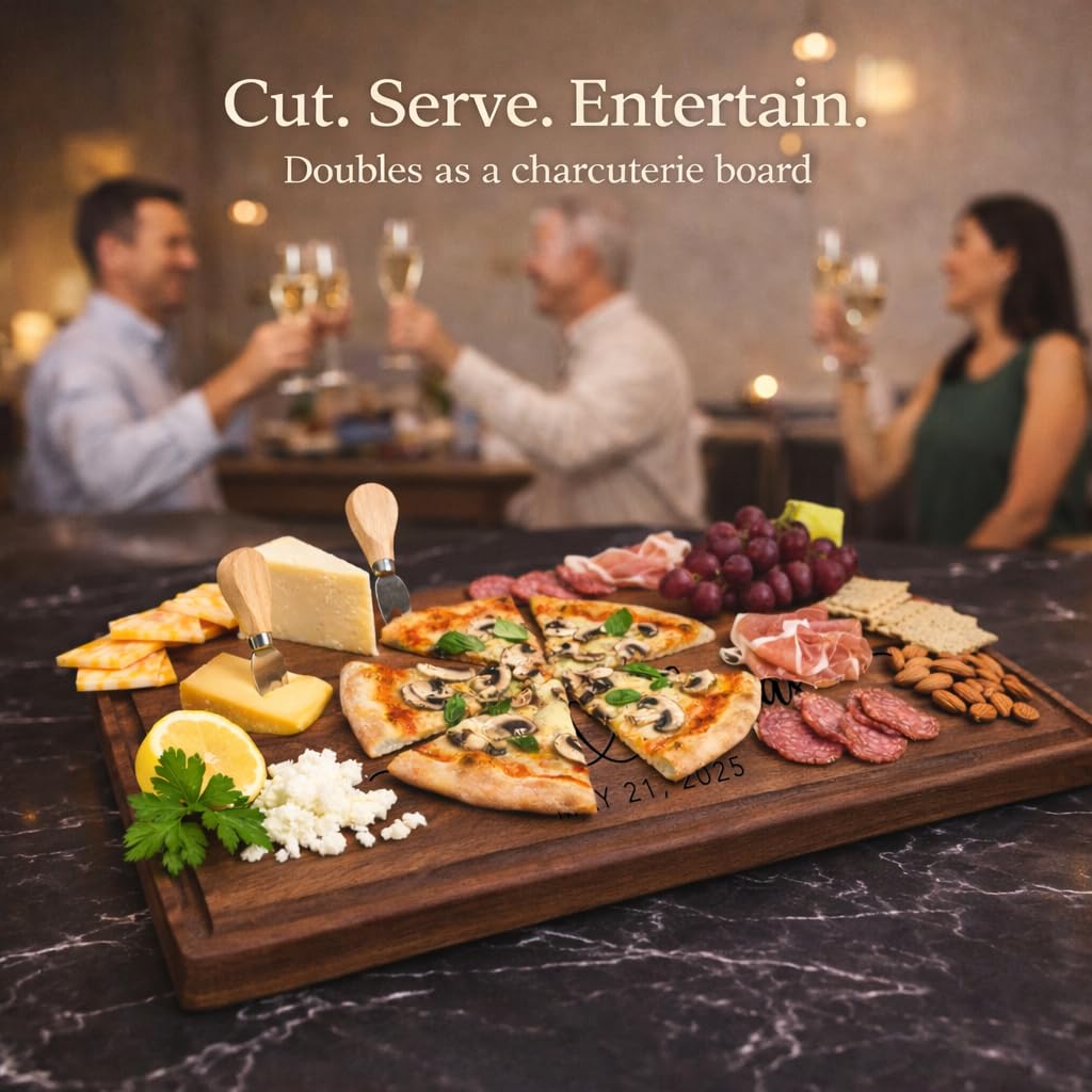GiftShopie Personalized Cutting Board | Custom Engraved Wood Charcuterie Board | Unique Wedding, Engagement, Housewarming, Birthday & Christmas Gift | Customized Wooden Chopping Board