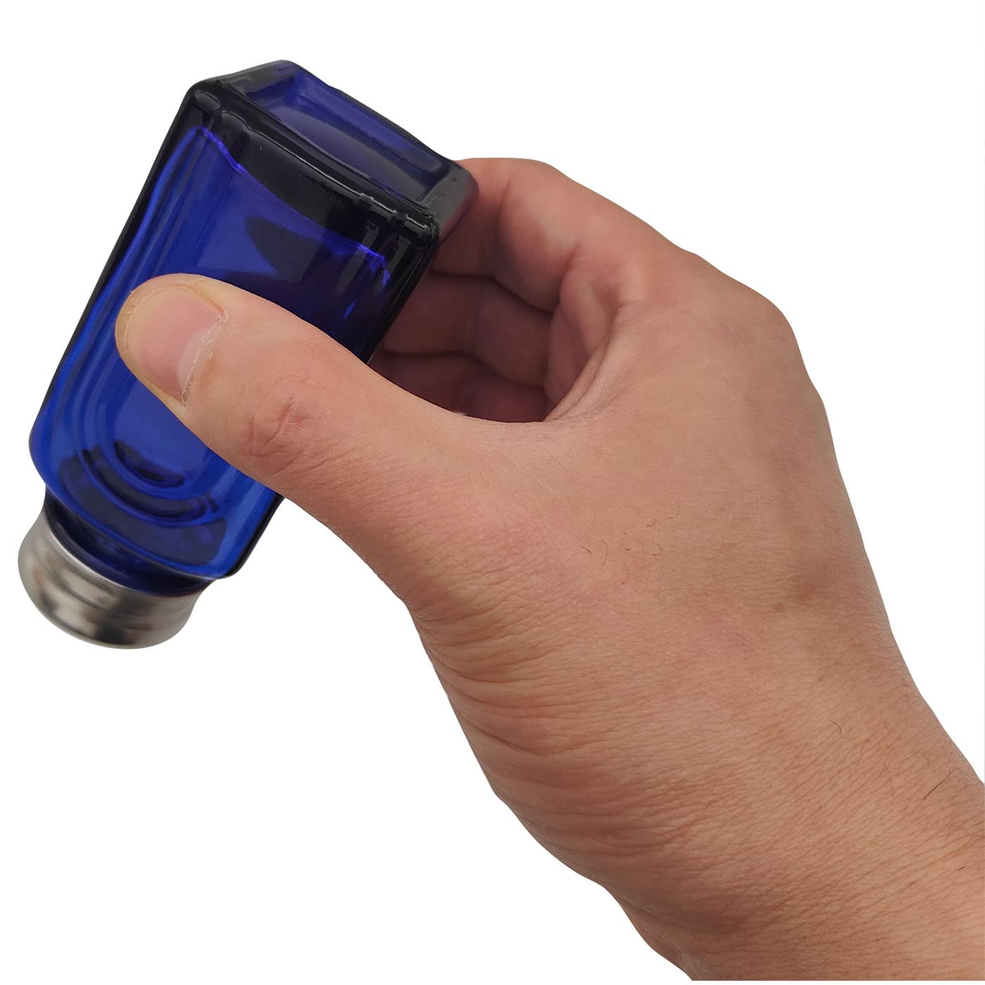 Ritadeshop Retro Glass Salt and Pepper Shakers (Cobalt Blue)