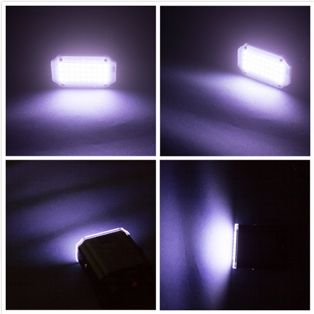 Luditek Mini Halloween White LED Strobe Light, Sound Activated Flash Speed Control Party Light with 36 Super Bright LEDs Stage Lighting for Room Dance Parties Birthday DJ Karaoke Xmas Outside Inside