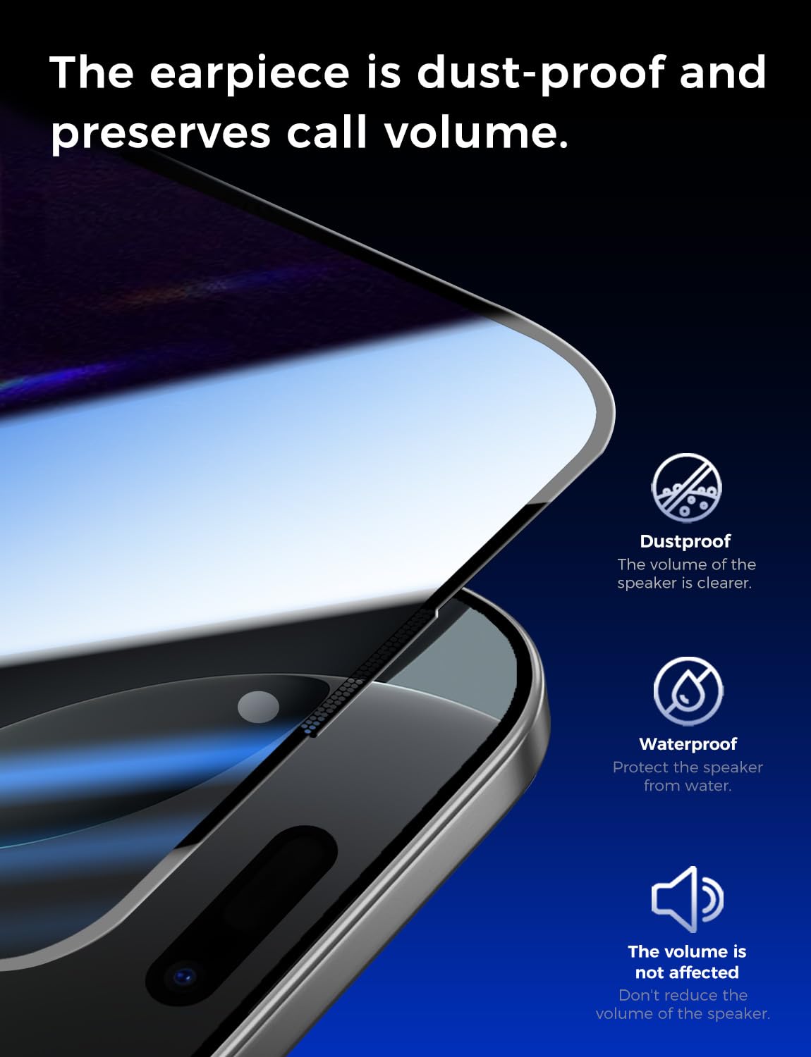 MAGIC JOHN 2 Pack for iPhone 16 Pro Max 6.9 inch Privacy Tempered Glass Screen Protector, Bubble Free, Easy Installation, Auto Dust-Elimination