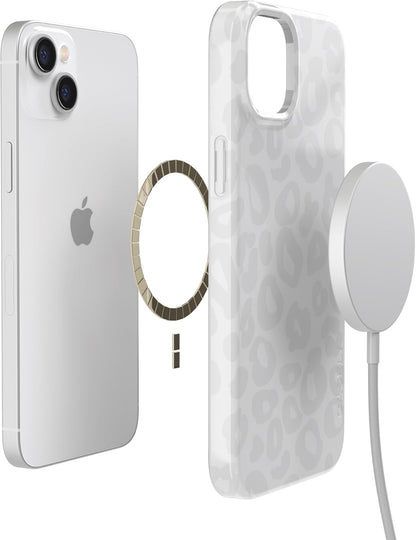 Casely iPhone 14 Case | Fit Check | Neutral Checkerboard | Compatible with MagSafe | Classic Ultra Slim Design