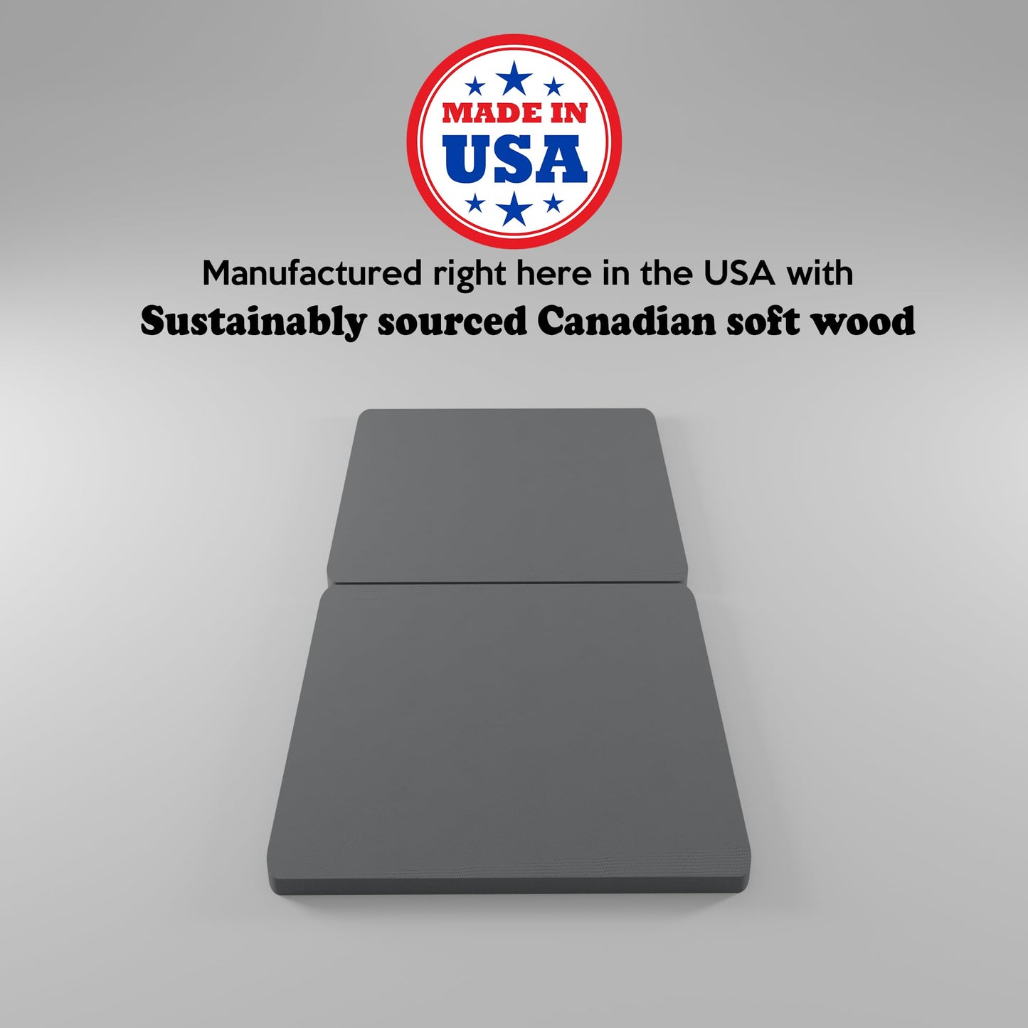 Treaton, 1.5-Inch Split Fully Assembled Bunkie Board for Mattress/Bed Support, Twin, Grey.