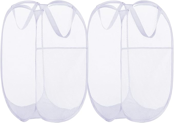 BATTOO Deluxe Strong Mesh Pop up Laundry Hamper Basket