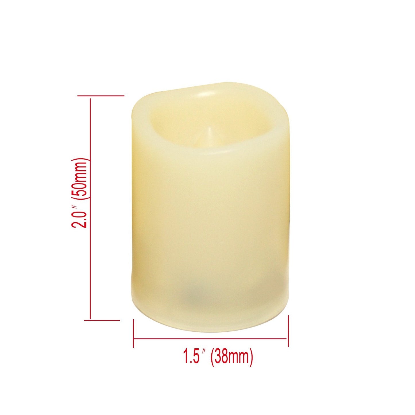 CANDLE CHOICE Battery Operated Flameless Votive Candles Realistic Flickering Fake Electric LED Tea Lights Set Bulk Wedding Party Halloween Christmas Decorations Table Centerpieces Batteries Incl 24PCS
