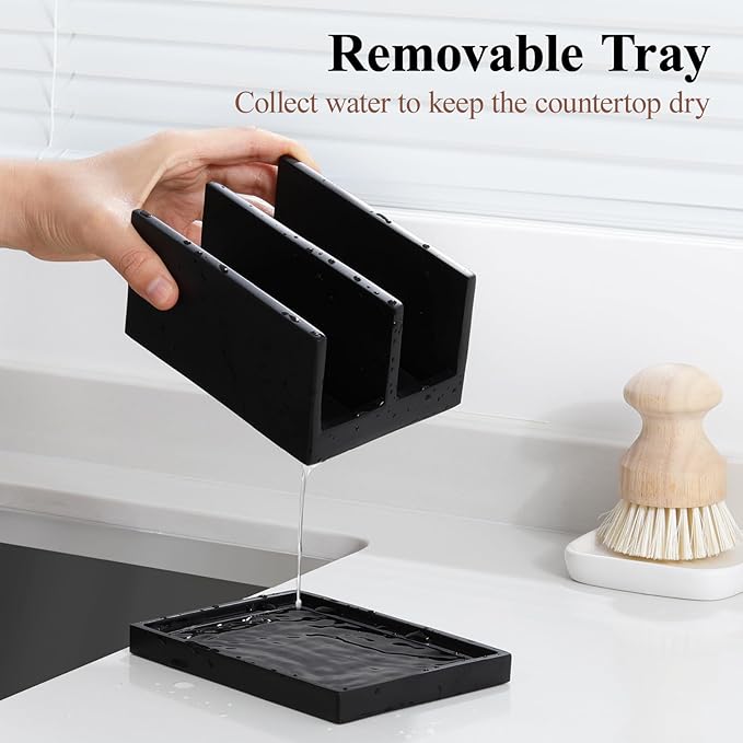 Luxspire Kitchen Sponge Holder for Sink, Dish Sponge Holder