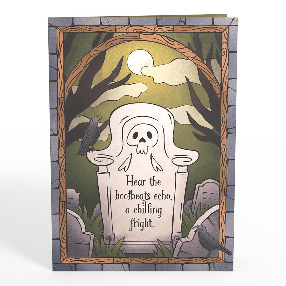 Lovepop Halloween Pop-Up Card for Her and Him - 3D Greeting Cards for Boys, Girls, Men, Women - Headless Horseman - 5" x 7" Card - Blank Notecard and Envelope Included