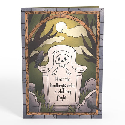 Lovepop Halloween Pop-Up Card for Her and Him - 3D Greeting Cards for Boys, Girls, Men, Women - Headless Horseman - 5" x 7" Card - Blank Notecard and Envelope Included