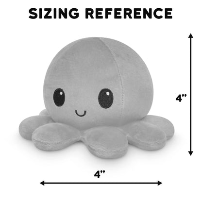 TeeTurtle - The Original Reversible Octopus Plushie - Christmas Trees + Ornaments - Cute Sensory Fidget Stuffed Animals That Show Your Mood