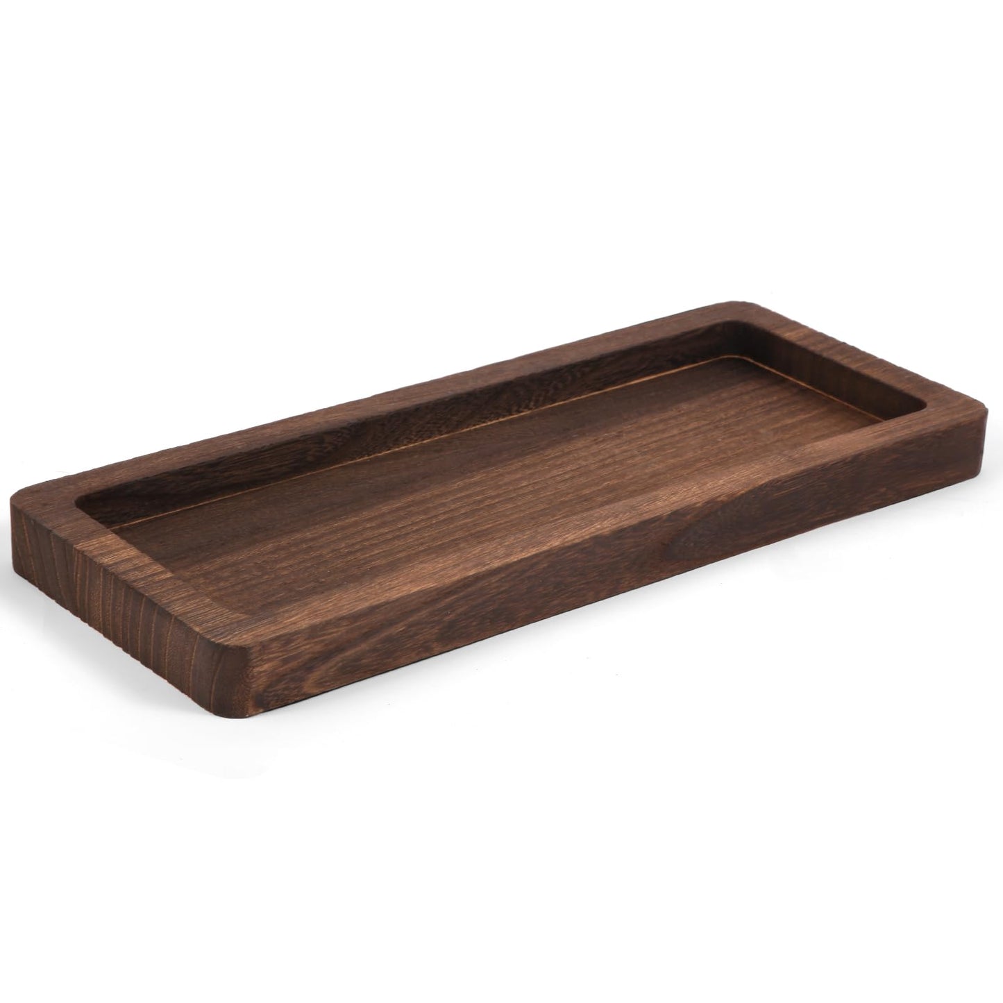 Hatway Wooden Decorative Tray Candle Holder Long Wood Tray Home Decor,Centerpieces Plates for Table centerpieces for CoffeeTable,Christmas Decor