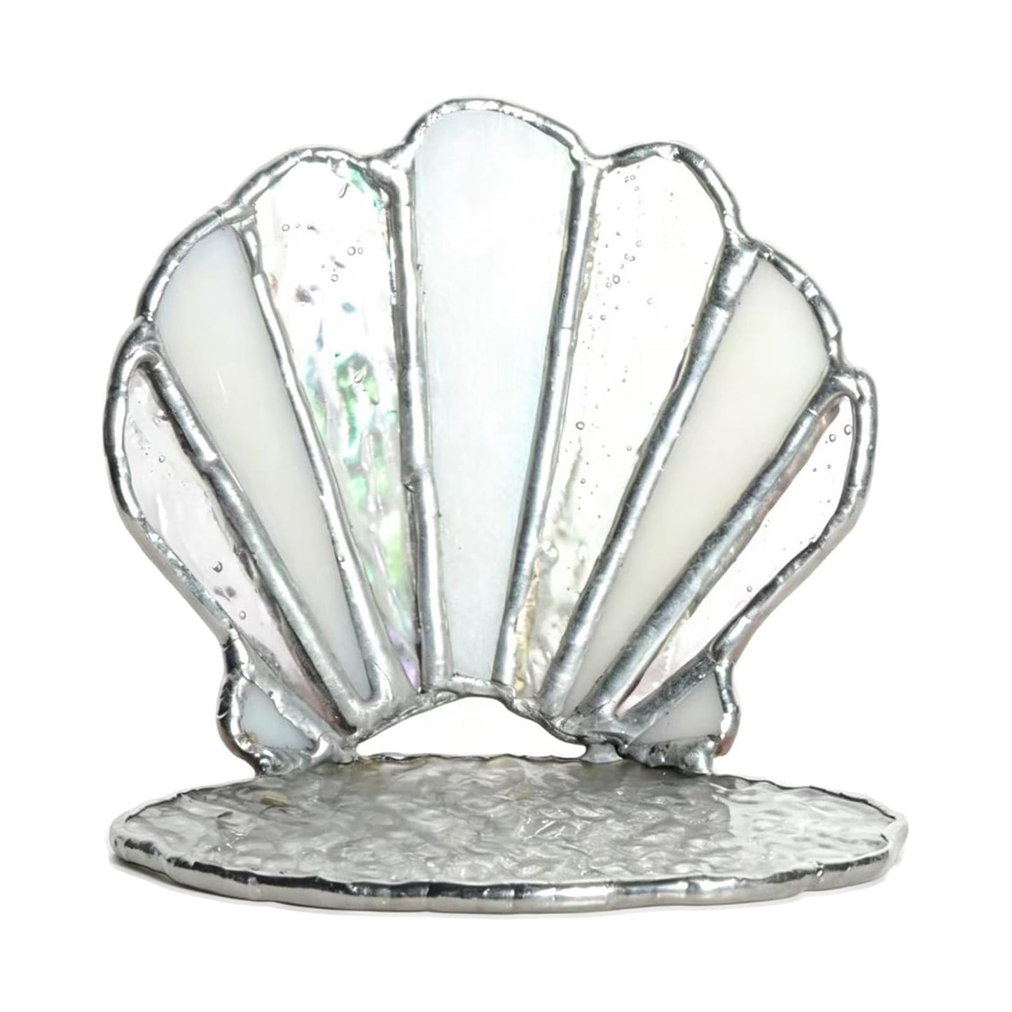 Handmade Stained Glass Shell Candle Holder - Elegant Tabletop Decor for Living Room, Bedroom & Dining Room, for Women, Mom & Wife for Valentine's Day, Christmas, Birthday & Anniversary