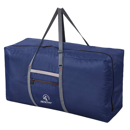 REDCAMP Foldable Extra Large Duffle Bag 100L/31 Inch, Lightweight Travel Duffel Bag with Adjustable Strap for Men Women,Dark Blue, dark blue,100L