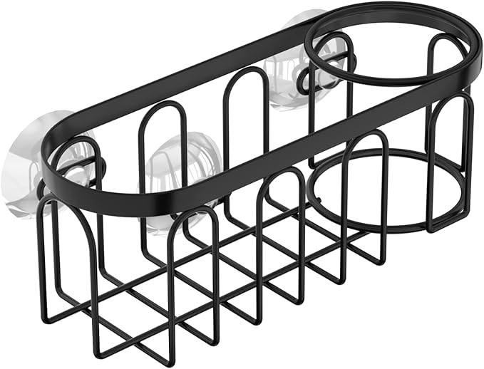 Yazoni 2-in-1 Sponge Holder for Kitchen Sink, Sink Caddy Kitchen Sink Organizer