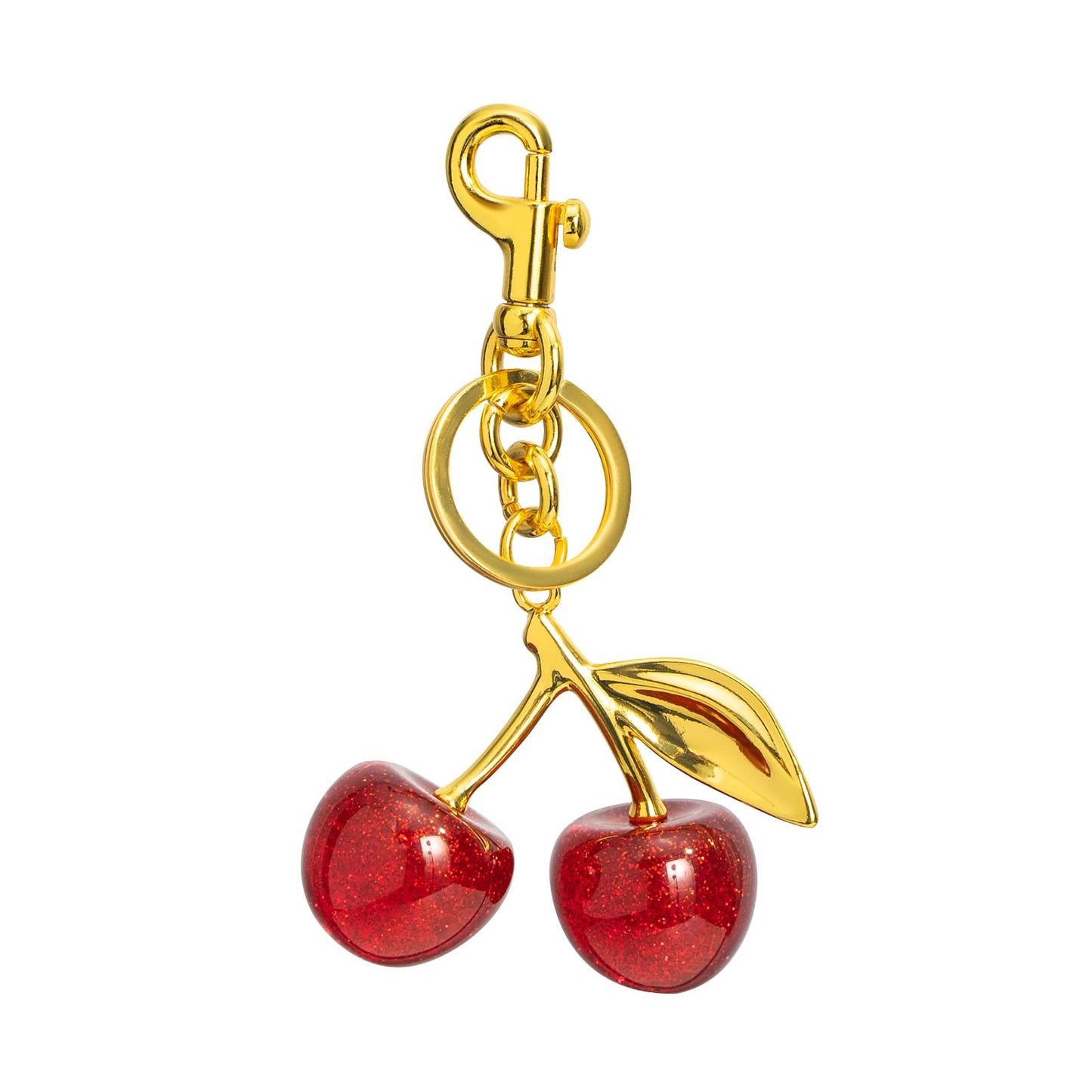 Poitvd Cherry Keychains Bag Charms Purse for Women, Car Key Chains Women Cute Gifts for Birthday Mothers Christmas Valentine Bag Purse Accessory(red)